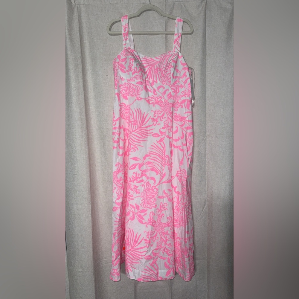 Lilly Pulitzer Pink and White Floral Dress